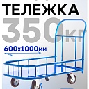 Платформенная тележка Промышленник 1000х600 ПБМ-6.10 125 ммс бортиком фото 1