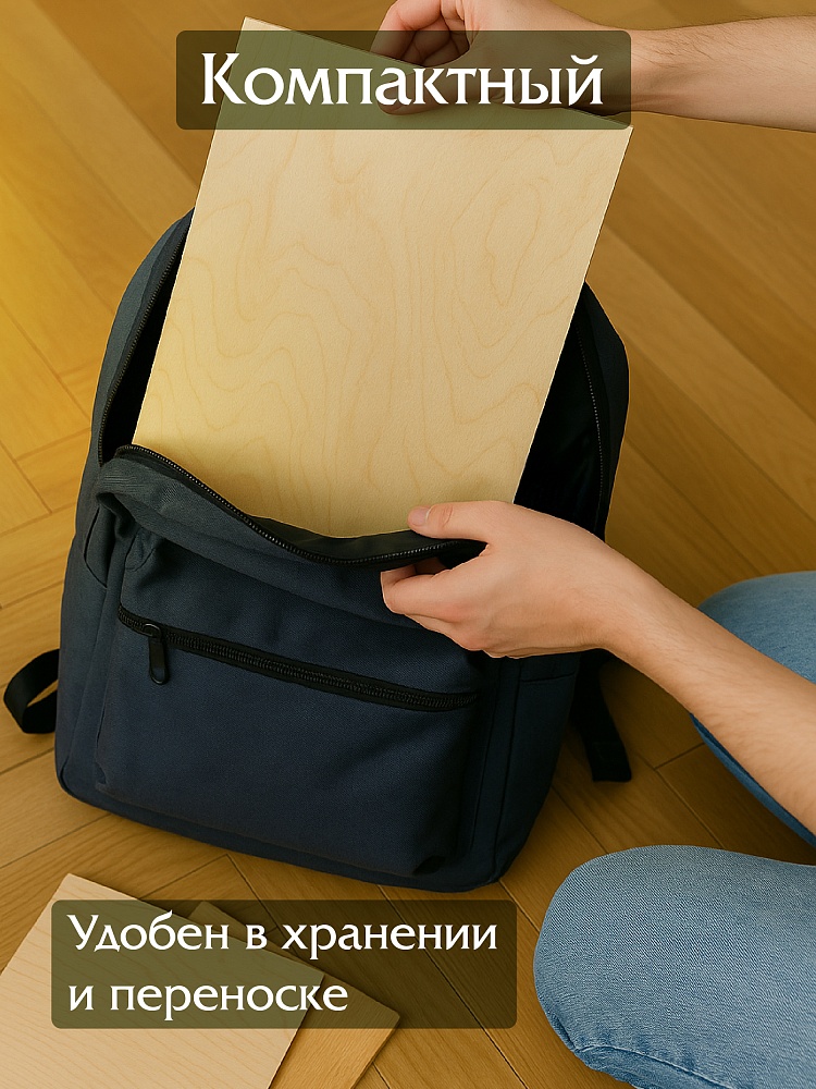 Фанера Промышленник 685х570х10мм, береза, упаковка 1 шт фото 3