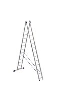 Купить Лестница двухсекционная Alumet Ал 5214