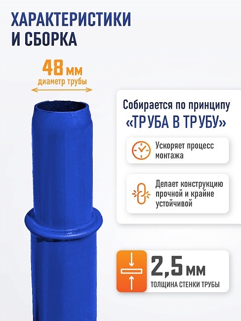 Леса строительные рамные Промышленник ЛРСП 100 секция с лестницей фото 4