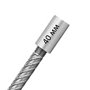 Муфта с цилиндрической резьбой для стыковки арматуры 40 мм фото 1