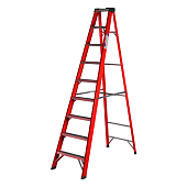 Стремянка стеклопластиковая диэлектрическая с органайзером Alumet SF1008 Купить Стремянка стеклопластиковая диэлектрическая с органайзером Alumet SF1008